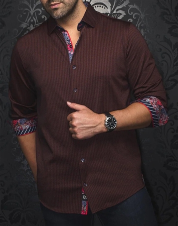 Au Noir Shirt BERNADO, Rust