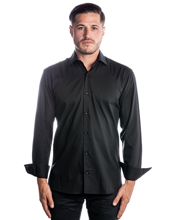 Luxury Dress Shirt - Classic Black Button Down