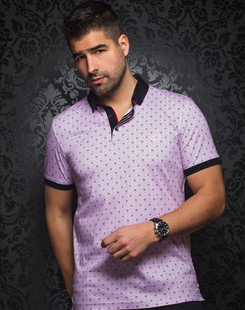 Au Noir Polo | Black Jack Pink