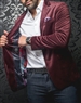 Au Noir Blazer Bogart burgundy