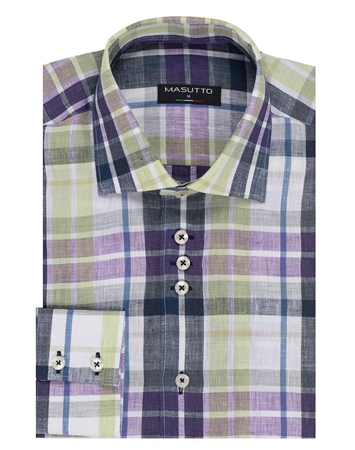 Masutto Linen Dress Shirt | Bogota 69