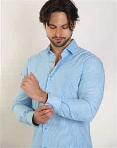 Slim Shirt Shirt: Blue Slim Fit Shirt