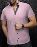 Au Noir Short Sleeve Shirt Botera Pink