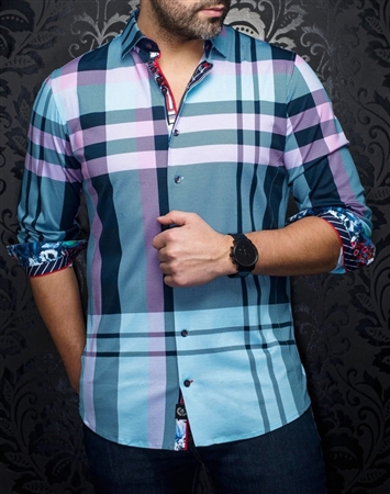 Au Noir Shirt Brahms Light Blue