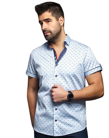 Men fashion polo shirt | light blue