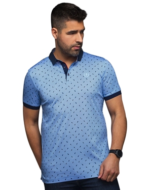 Au Noir Byron Polo Shirt Light Blue