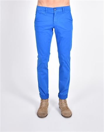 Blue Slim Fit Chino Pants|Eight-x Luxury Chino Pants