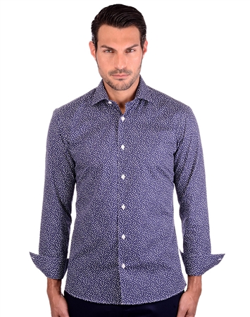 Royal Navy  Blue Cotton Shirt