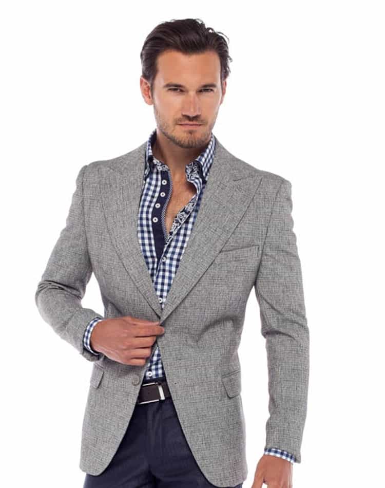 Mens light shop grey sport coat