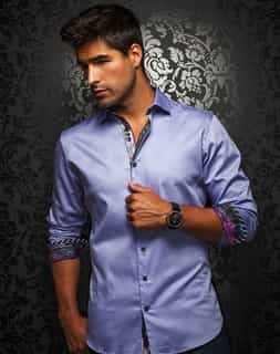 Men Lavender fashion Shirt