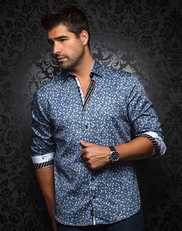 European Fashion Shirt - Casas Blue