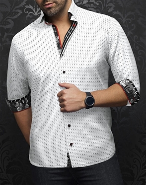 Au Noir Shirt Cestero White Black