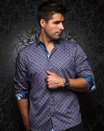 Men's Luxury Sport Shirt - Clifford Multi