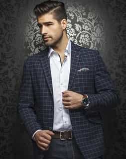 Shop Men | Men's Mid Night Navy Designer Sport Coat