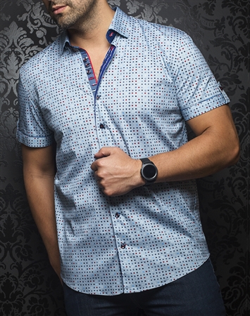 Au Noir Short Sleeve Shirt | Coco Lt Blue Multi 