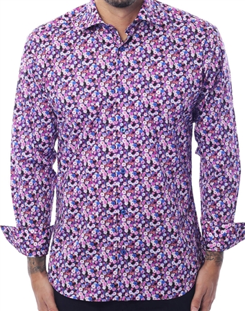 Purple Floral Shirt