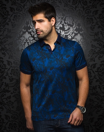 Shop Men Polo Shirts - Unique Blue Polo