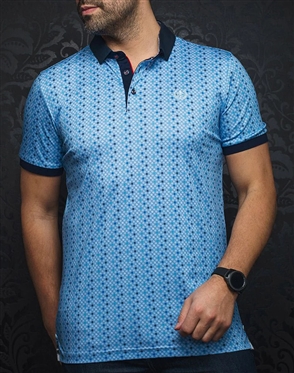 Men fashion polo shirt | light blue