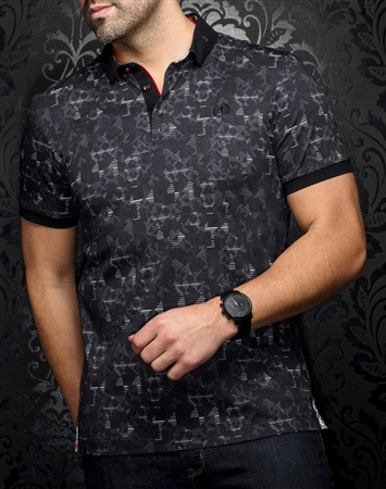 Au Noir Polo Crivelli Black
