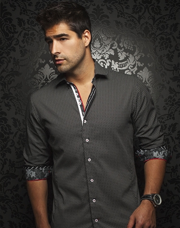 Luxury Shirt: Men Black Dress Shirt