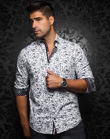 Designer Dress Shirt: Del Sol White