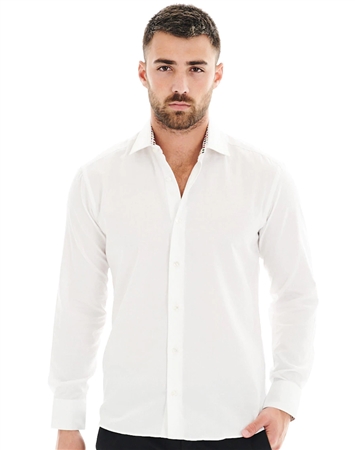 Designer White Sport Shirt