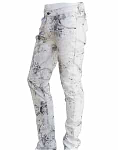 Mondo White Snake Skin Pants