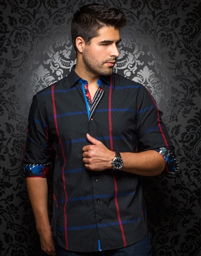 Au Noir Shirts Devon Check Black