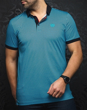 Men fashion polo shirt | turquoise