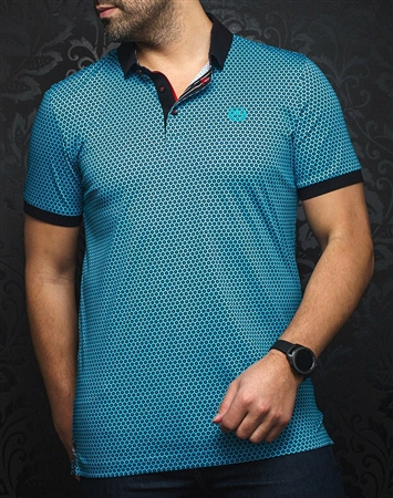 Men fashion polo shirt | turquoise