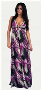 Donatella Dress Corrine Purple Brown Swarovski Dress