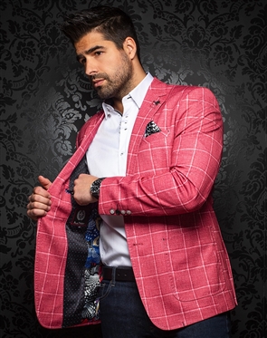 Au Noir Blazer Dustin Red