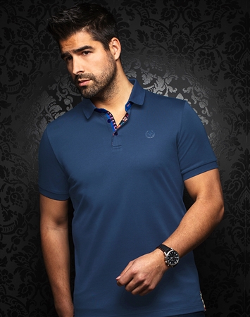 Au Noir Polo | Eagle Blue