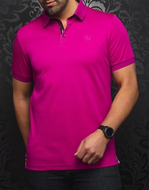 Au Noir Polo Eagle Fuchsia