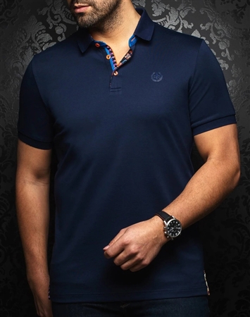 Au Noir Polo Eagle Navy