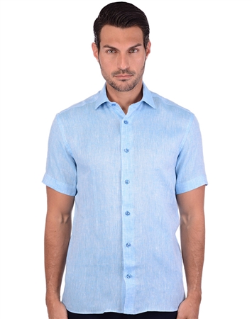 Vibrant Blue Luxury Dress Shirt