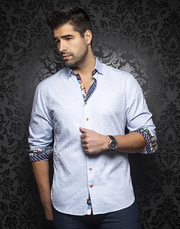 Au Noir Shirt edwin-light-blue