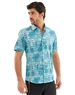 teal short sleeve button up
