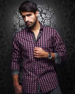 Designer Shirt: Red Check