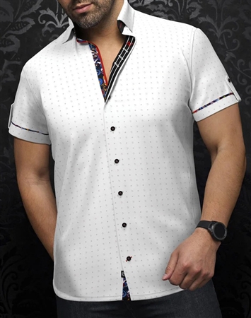 Au Noir Short Sleeve Shirt Estrela White
