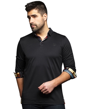Men fashion polo shirt  | black
