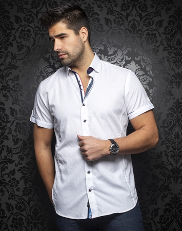 Au Noir Shirt Filo-ss-white