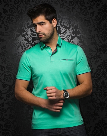 Designer Mint Green Polo