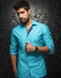 Luxury Button Down: Turquoise