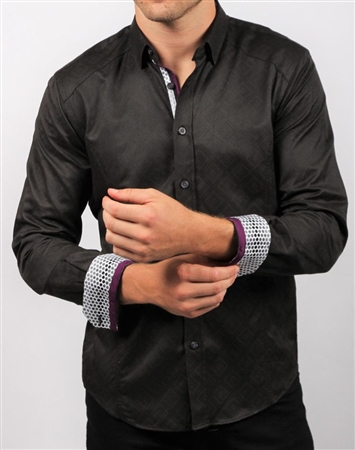 Designer Dress Shirt - Black