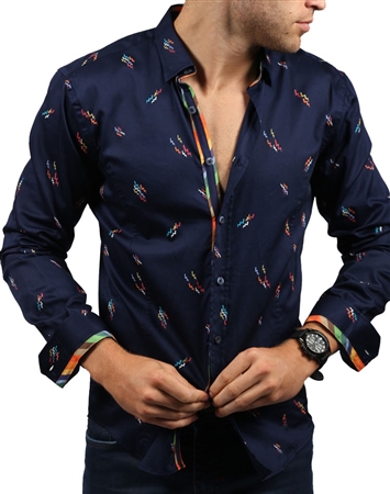 Designer Navy Shirt