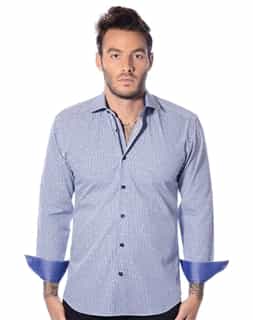 Sport Shirt: Blue Casual Sport Shirt