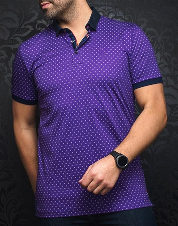 Men fashion polo shirt | purple