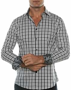 Gray Check Fashion Shirt