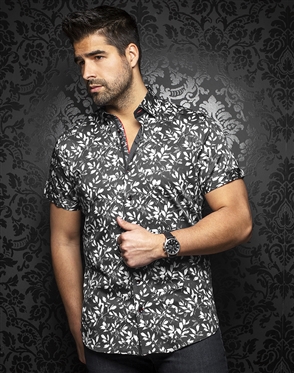 Au Noir Shirt Ixtapa-ss-black-white